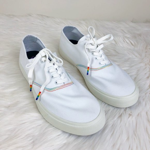 NEW Sperry Captain's CVO Pride Sneaker women’s size 12 rainbow boat shoes - Picture 4 of 12